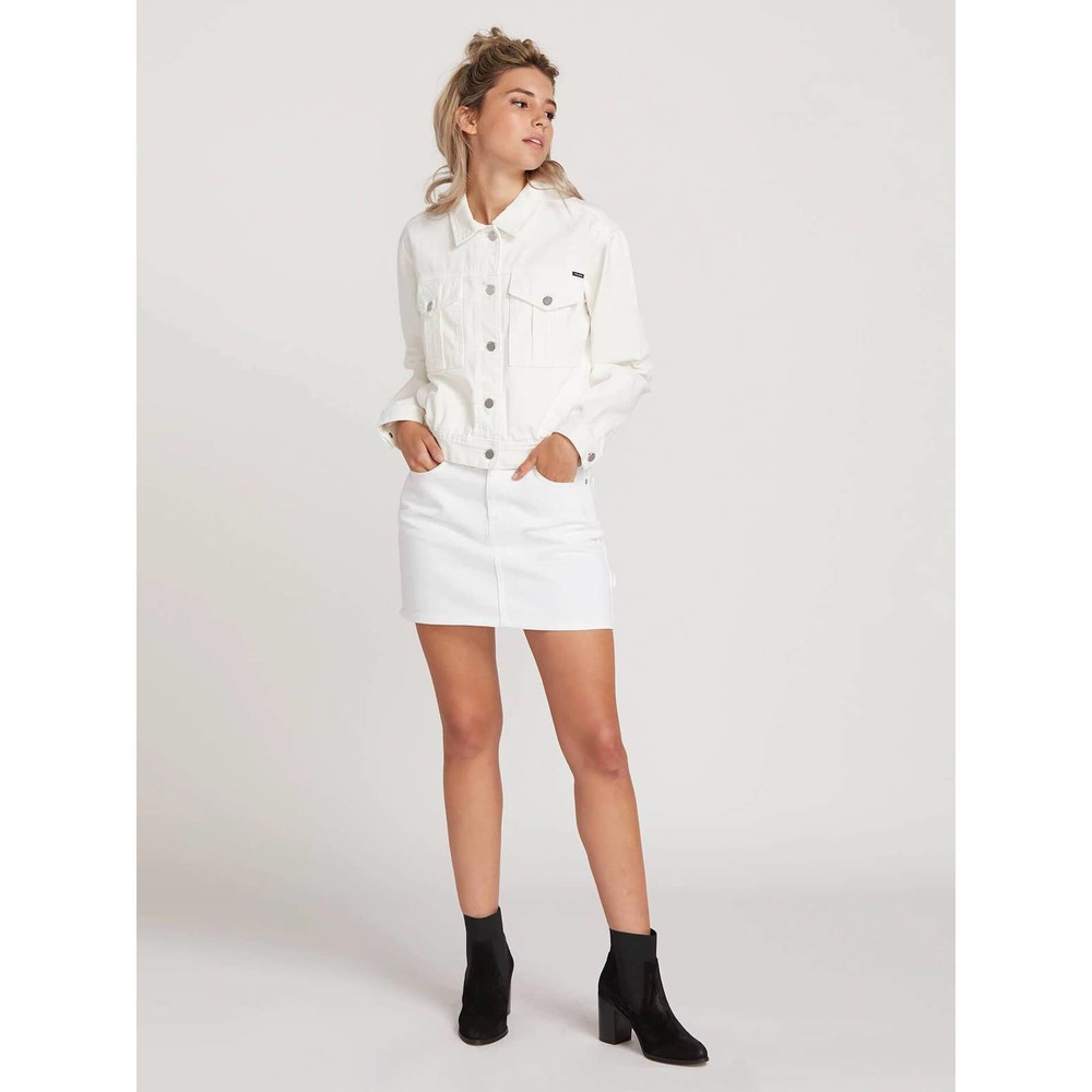 Volcom Fix It Denim Jacket White